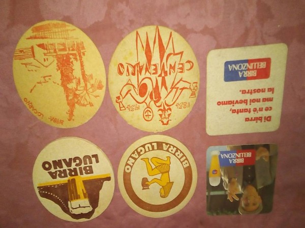 RARISSIMI SOTTOBICCHIERI BIERDECKEL BIRRERIE TICINESI