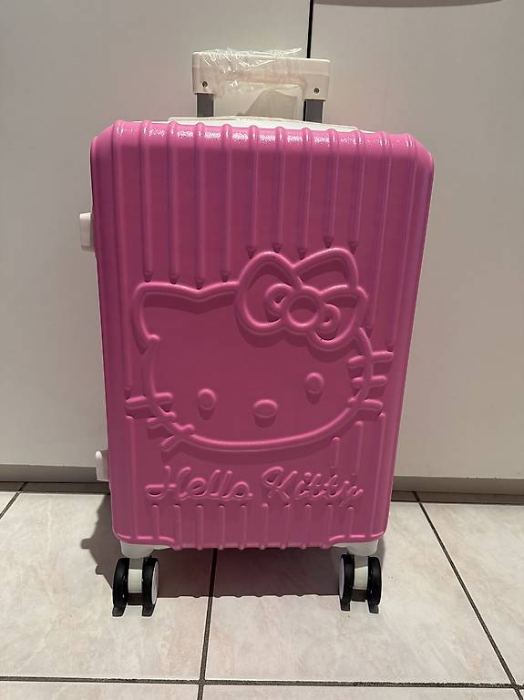 Valigia rigida Hello Kitty rosa NUOVA