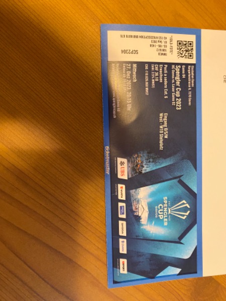 Vendo biglietti Spengler Cup 23